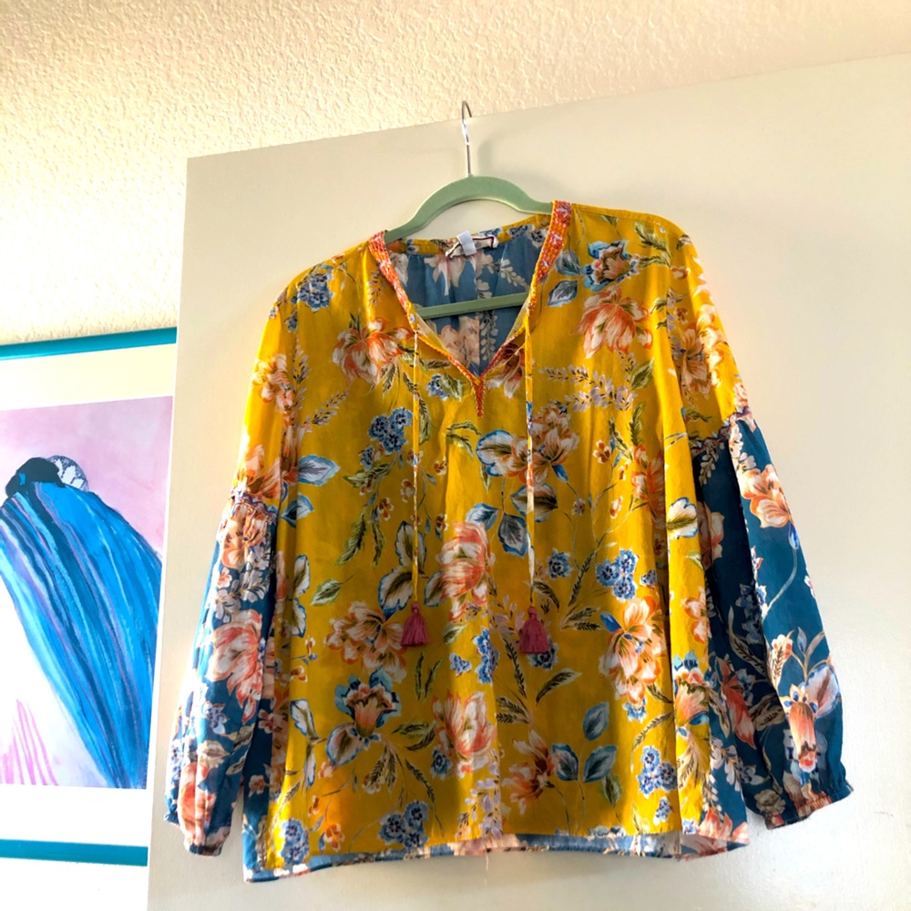 Johnny Was Peasant Blouse